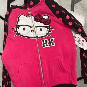 Girls Hello Kitty New Hoodie Pink Size 6